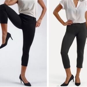 Betabrand Black Classic Crop Dress Pants Size XL